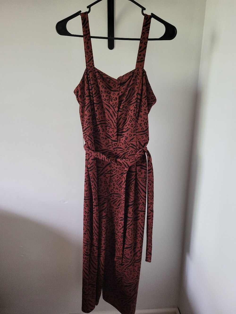 As U Wish Animal Print Jumpsuit